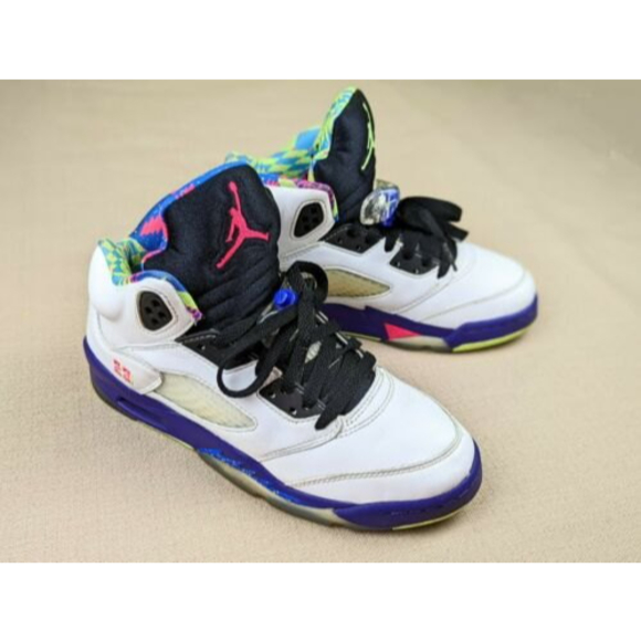 Nike Air Jordan 5 Retro Alternate Bel-Air DB3024-100 Sz 6.5Y White 2020 EUC main image 6